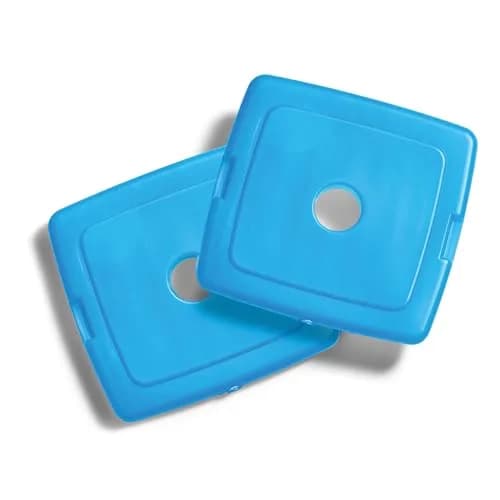 Fit & Fresh 4 Pack Slim Ice Packs | Space Saving Reusable Ice for Lunch & Coolers thumbnail 4