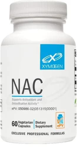 XYMOGEN NAC 60 Capsules | Potent Antioxidant Support for Detox & Immunity thumbnail 1