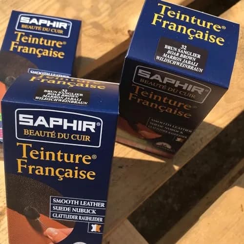 Saphir Teinture Française Leather Dye 50ml | Professional Recoloring for Leather, Suede & Nubuck, Black thumbnail 2