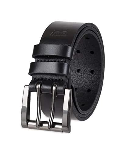 Levi's Men's Double Prong Casual Belt, Black, 38 | Classic Leather Belt for Men thumbnail 1