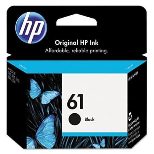 HP 61 Black Ink Cartridge | 170 Pages | Fade-Resistant Documents & Brilliant Images thumbnail 1
