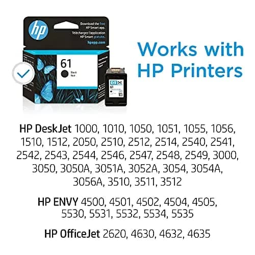 HP 61 Black Ink Cartridge | 170 Pages | Fade-Resistant Documents & Brilliant Images thumbnail 2