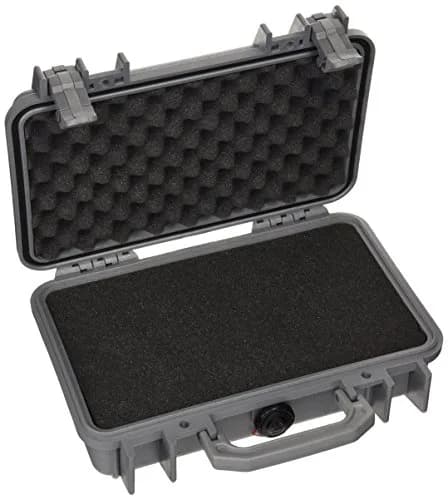Pelican 1170 Hard Pistol Case with Foam (Silver) | Watertight, Crushproof, Dustproof thumbnail 4