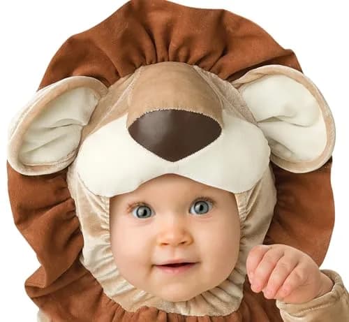 InCharacter Baby Boys Lovable Lion Costume, Brown, 12-18 Months | Cute Animal Outfit for Infants thumbnail 2