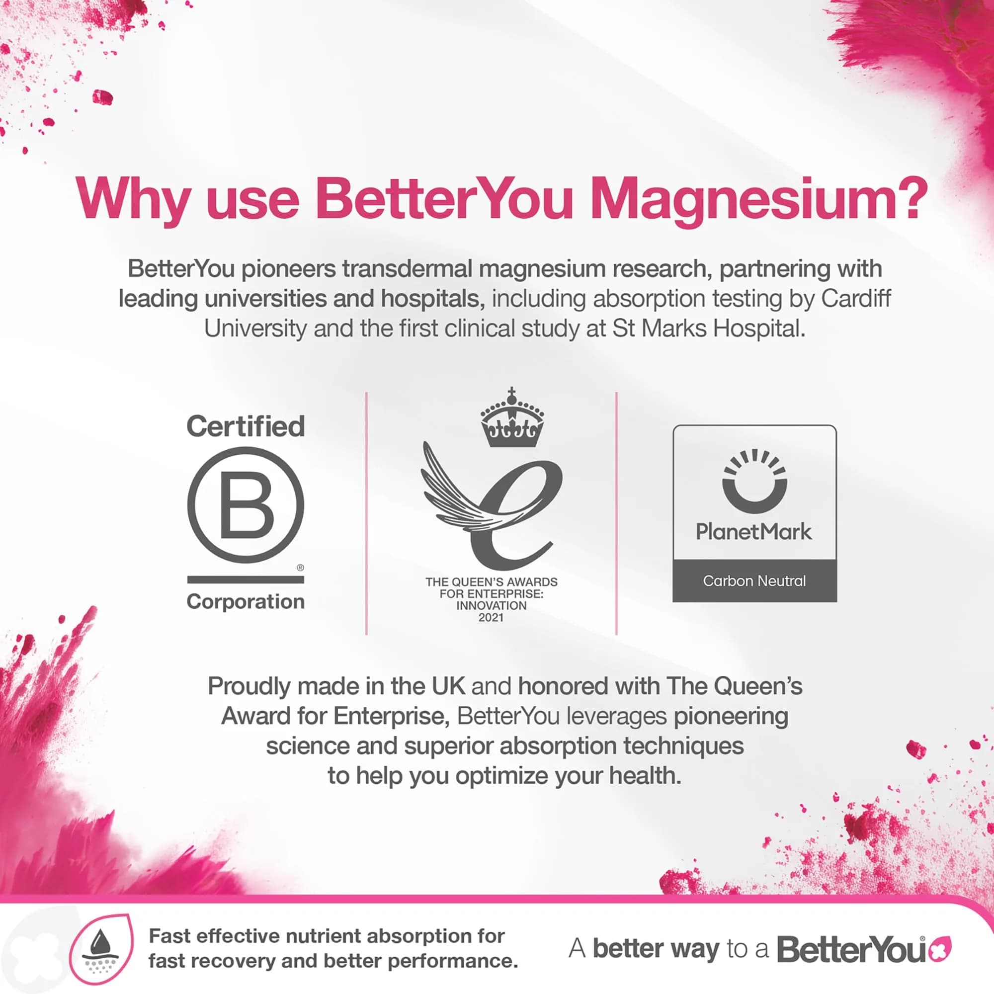 BetterYou Magnesium Joint Body Spray 100ml (3.38 fl oz) | Cooling Menthol & Eucalyptus for Muscle Relief - view 6