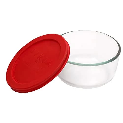 Pyrex Simply Store 2 Cup Round Glass Food Storage Container with Lid | Airtight & Leak Resistant thumbnail 2