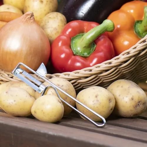 Westmark Swivel Vegetable & Fruit Peeler with Stainless Steel Blade | Precision Kitchen Tool for Soft & Dense Produce thumbnail 6