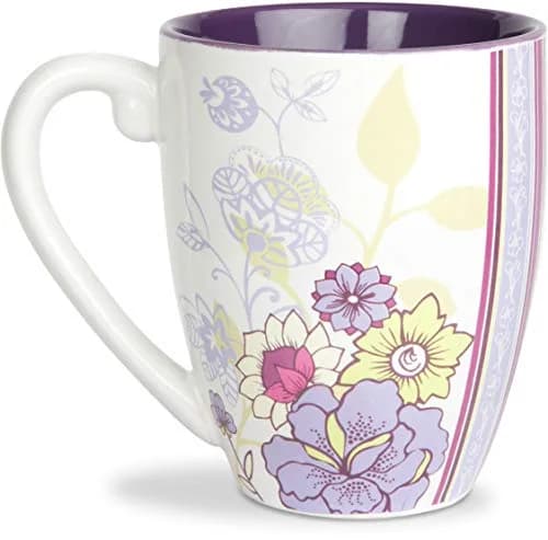 Pavilion Gift Company 50th Birthday Mug 20oz | Elegant Floral Design for Special Occasions thumbnail 4