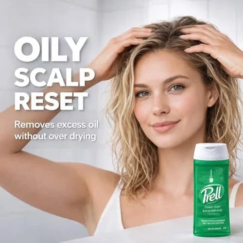 Prell Original Green Shampoo – Classic Clean Deep Cleansing Shampoo for Men & Women | 400ml (13.5 Fl Oz) | Pack of 5 thumbnail 4