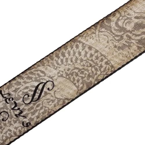 Levy's Leathers Dragon & Hanzi Polyester Guitar Strap 152cm (60") | Genuine Leather Ends thumbnail 4