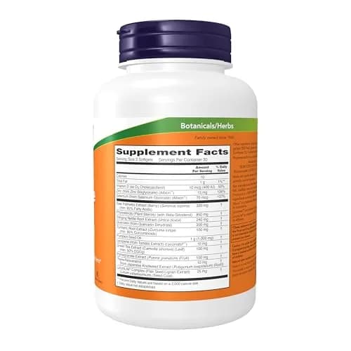 NOW Prostate Health Softgels 90 Count | Clinical Strength Botanicals & Nutrients Support thumbnail 2