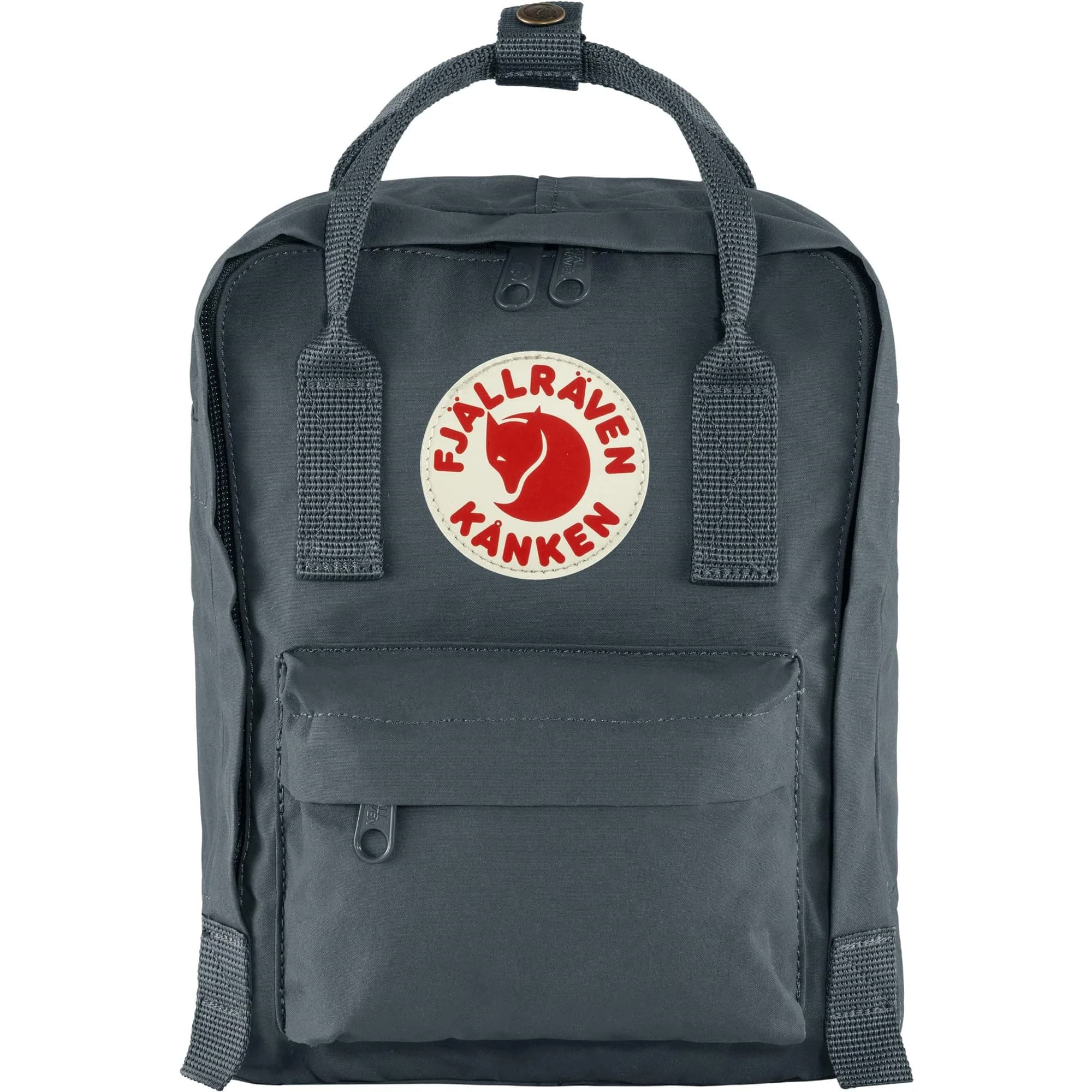 Fjällräven Kånken Mini Backpack Royal Blue | 7 Litre Capacity, Water-Resistant Vinylon F Fabric — Graphite / One Size