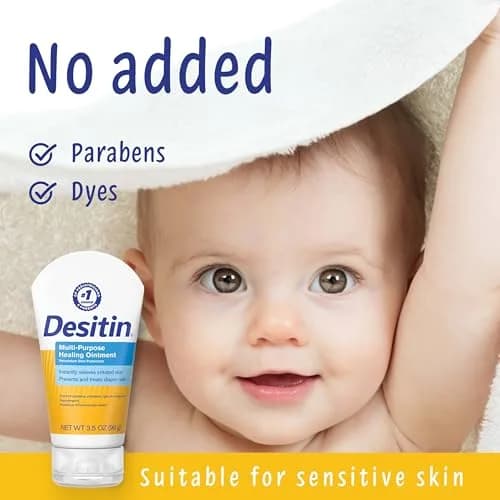 Desitin Multipurpose Healing Ointment 103 ml (3.5 oz) | Skin Protectant for Diaper Rash, Dry Skin, Chafing, Minor Burns thumbnail 4