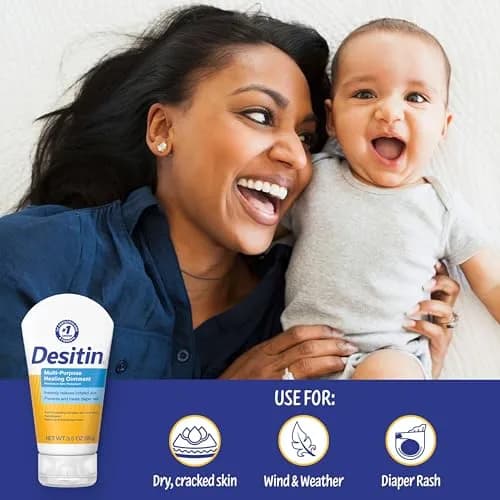 Desitin Multipurpose Healing Ointment 103 ml (3.5 oz) | Skin Protectant for Diaper Rash, Dry Skin, Chafing, Minor Burns thumbnail 5