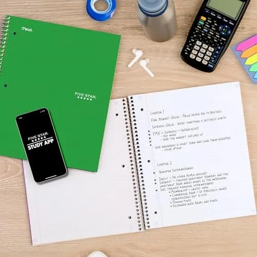Five Star Spiral Notebook 5 Subject 200 Sheets (200 College Ruled Sheets, 8.5" x 11") | SFI Certified Paper thumbnail 4
