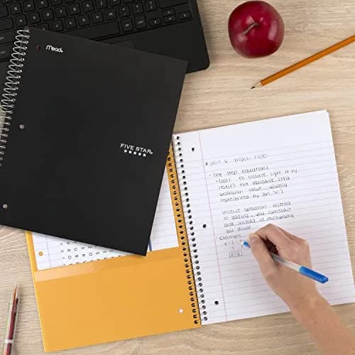 Five Star Spiral Notebook 5 Subject 200 Sheets (8.5" x 11") | Water-Resistant Cover thumbnail 7