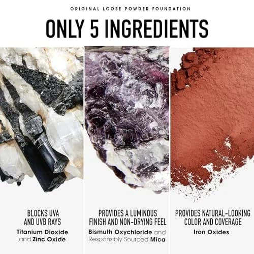 bareMinerals Original Loose Powder Foundation SPF 15, Golden Medium 14, 0.28 oz (8 g) | Vegan, Cruelty-Free & Dermatologist-Tested thumbnail 6