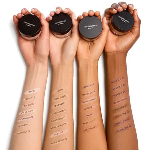 bareMinerals Original Loose Powder Foundation SPF 15, Golden Medium 14, 0.28 oz (8 g) | Vegan, Cruelty-Free & Dermatologist-Tested thumbnail 7