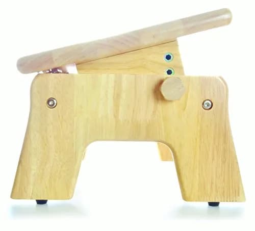 My Brest Friend Adjustable Wooden Nursing Foot Stool | Supportive, Non-Slip, Sustainable Rubber Wood (13.6" x 10.5" x 3.1") thumbnail 4