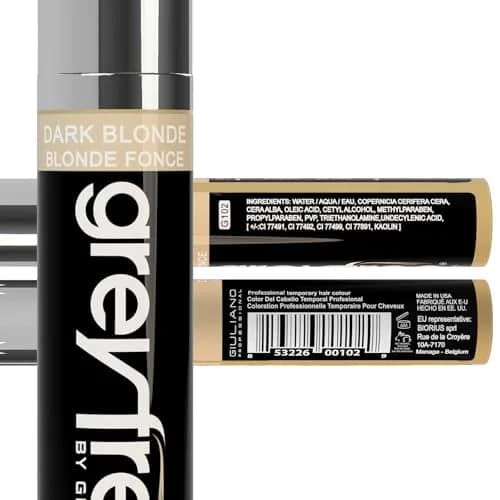 Greyfree Hair Mascara Root Touch-Up for Gray Hair | Precision Hairline Concealer for Brows & Beard (DARK BLONDE) | Temporary Gray Coverage thumbnail 3