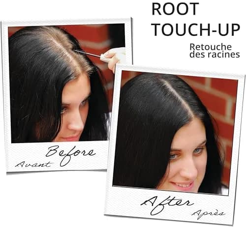 Greyfree Hair Mascara Root Touch-Up for Gray Hair & Brows | Black | 0.7 oz (20 ml) | Natural-Looking Temporary Coverage thumbnail 4