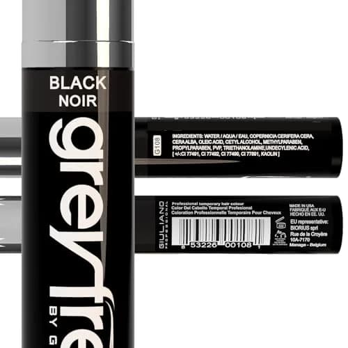 Greyfree Hair Mascara Root Touch-Up for Gray Hair & Brows | Black | 0.7 oz (20 ml) | Natural-Looking Temporary Coverage thumbnail 3