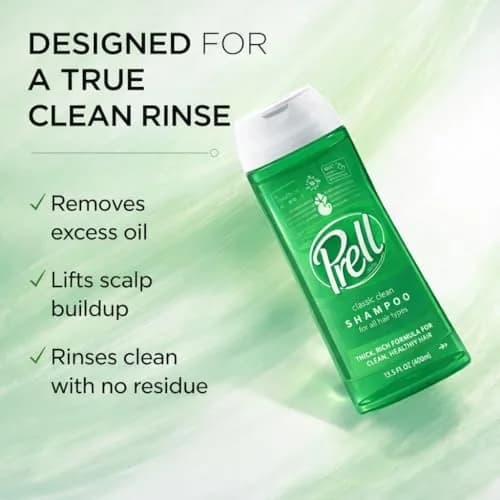 Prell Original Green Shampoo – Classic Clean Deep Cleansing Shampoo 400ml (13.5 Fl Oz) | Gentle Formula for All Hair Types thumbnail 2