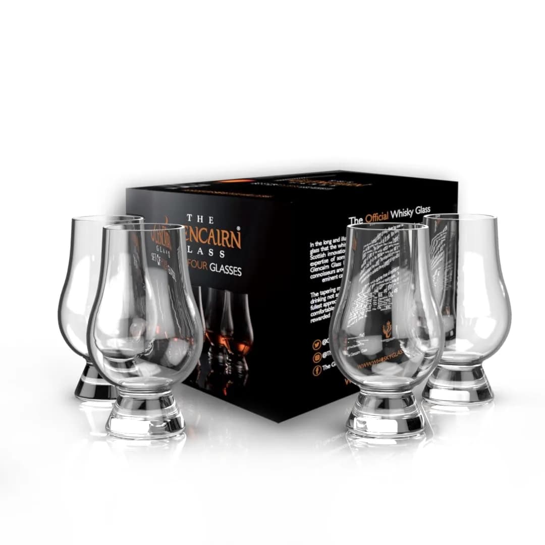 GLENCAIRN Whisky Glass Set of 4 | Crystal, Lead-Free, 200ml | Official Award Winner