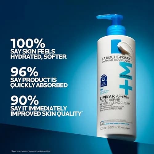 La Roche-Posay Lipikar AP+Max Triple Repair Moisturizing Body Cream 399ml (13.52 Fl Oz) | Advanced Care for Severely Dry Skin thumbnail 3