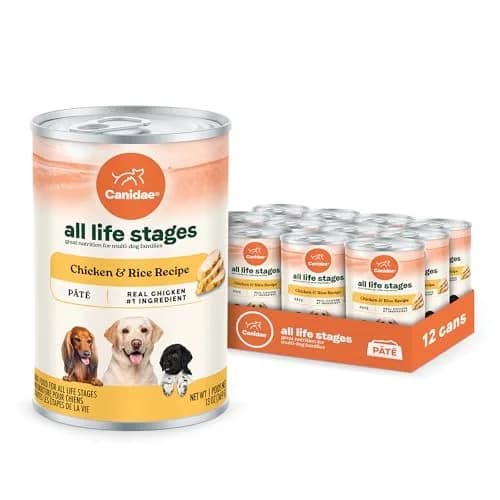 CANIDAE All Life Stages Wet Dog Food, Chicken & Rice, 13 oz, 12 Pack | Complete Nutrition for All Dogs thumbnail 1