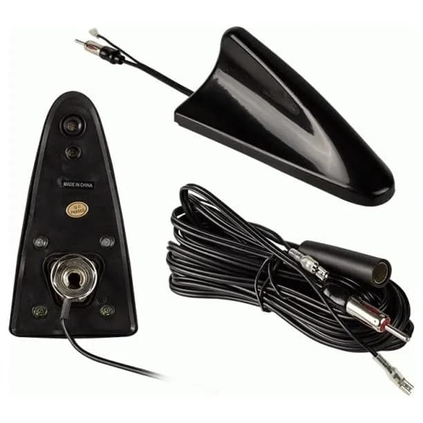 Metra 44UA44 Amplified Roof Mount Antenna, Black | 17ft Cable & Power Wire Included thumbnail 3