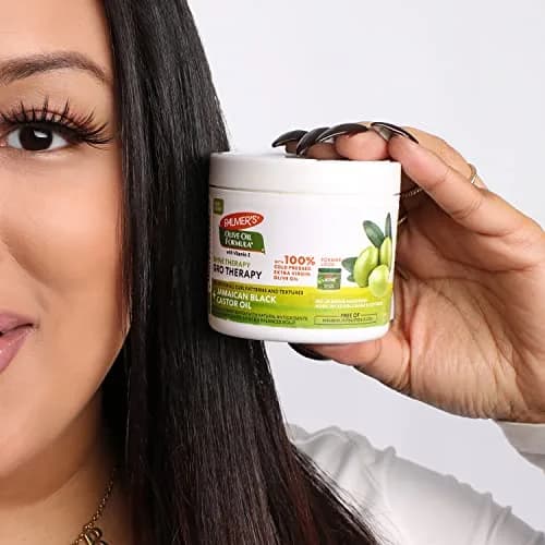 Palmer's GRO Shine Therapy Hairdress Olive Oil Formula 156 g (5.25 oz) | Therapeutic Balm for Softness and Manageability thumbnail 4