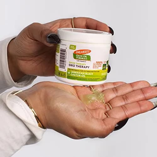 Palmer's GRO Shine Therapy Hairdress Olive Oil Formula 156 g (5.25 oz) | Therapeutic Balm for Softness and Manageability thumbnail 6