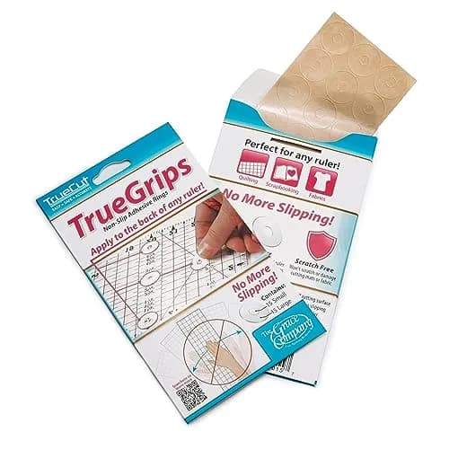The Grace Company TrueGrips Non-Slip Ruler Grips for Quilting Rulers | 30 Grips (15 Large, 15 Small) thumbnail 1