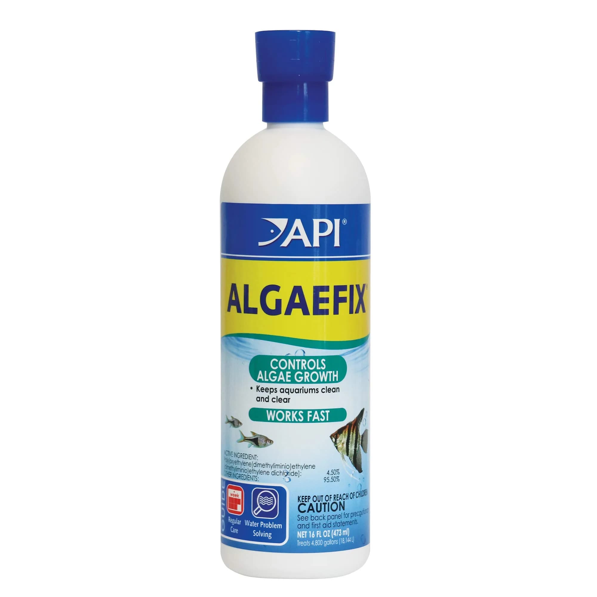 API ALGAEFIX Algae Control Solution 473ml (16 Fl Oz) | Controls Green Water, String & Hair Algae - main product image