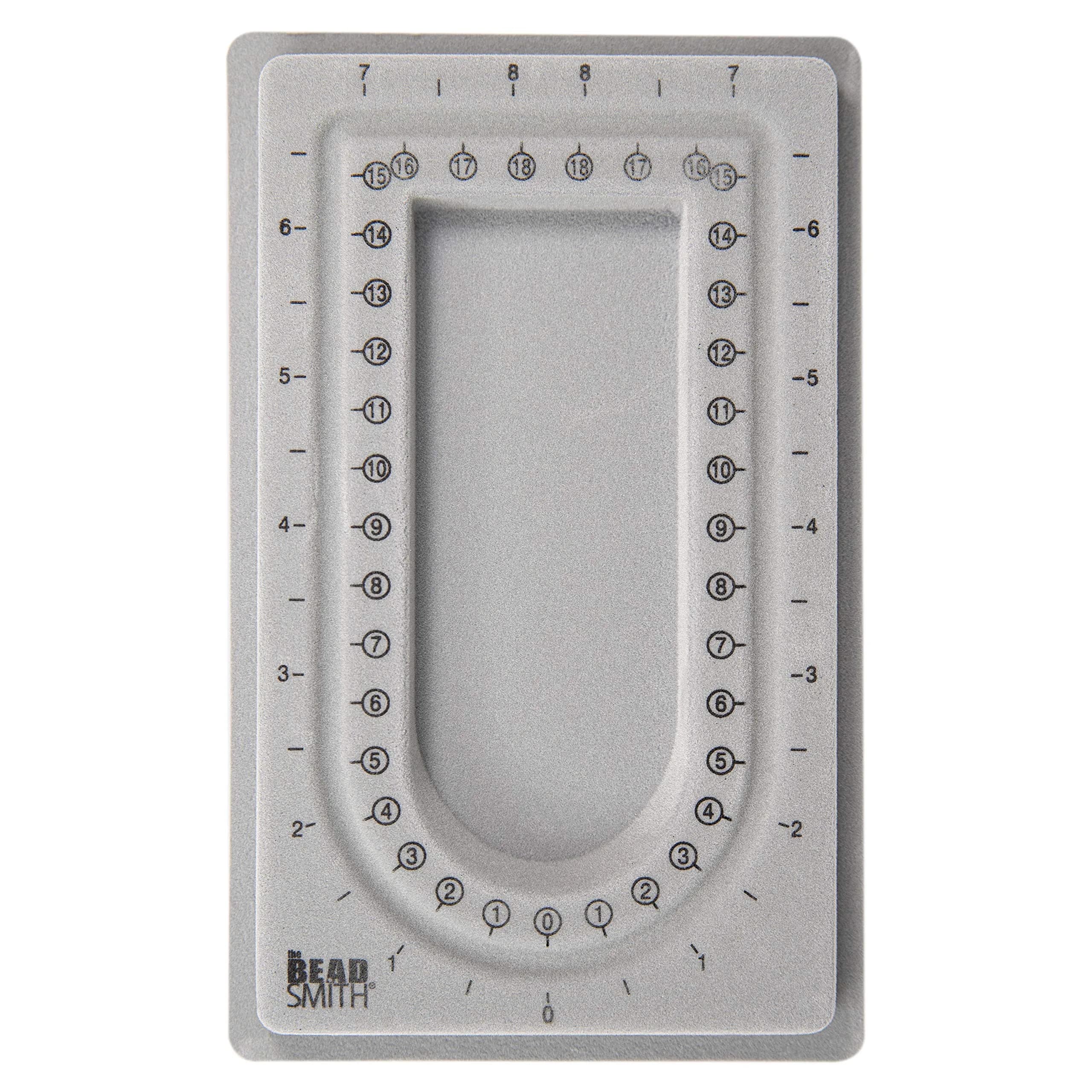 The Beadsmith Mini Bead Board Grey Flocked 17 cm (6.75 in) | Design Necklaces & Bracelets Anywhere - main product image