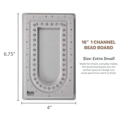 The Beadsmith Mini Bead Board Grey Flocked 17 cm (6.75 in) | Design Necklaces & Bracelets Anywhere thumbnail 3