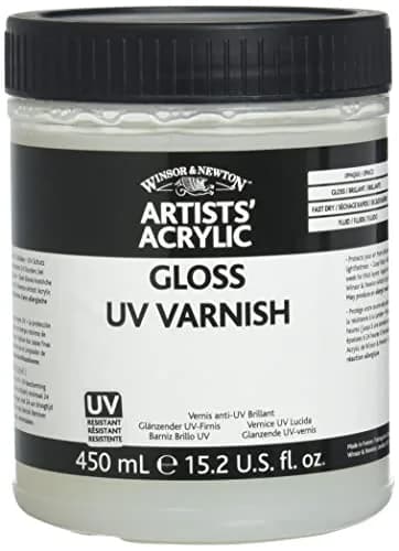 Winsor & Newton Professional Acrylic Gloss UV Varnish 450ml (15.2 Fl Oz) | Protects Art from UV & Pollutants thumbnail 2