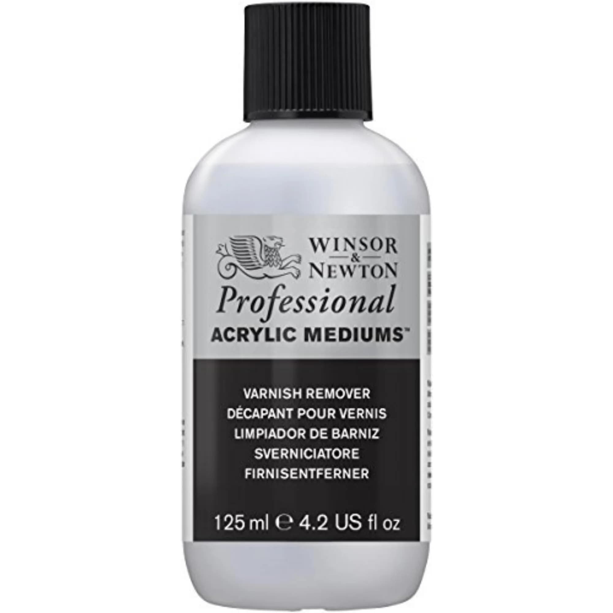 Winsor & Newton Professional Acrylic Varnish Remover 125ml (4.2 fl oz) | Safely Removes Varnish Without Damaging Paintings