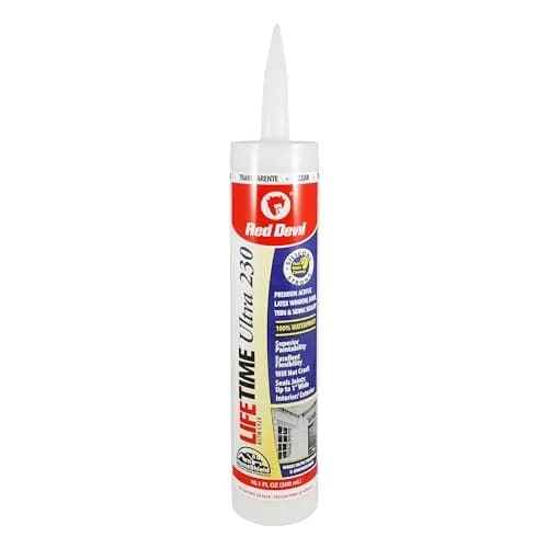 Red Devil Lifetime Ultra 230 Premium Elastomeric Acrylic Latex Sealant 298ml (10.1 Fl Oz) | Interior/Exterior Use thumbnail 1