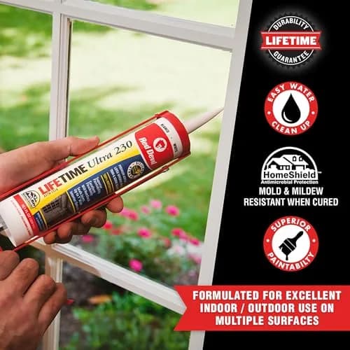 Red Devil Lifetime Ultra Premium Elastomeric Acrylic Latex Sealant 298ml (10.1 oz.) Brown | Interior/Exterior Use, Paintable Finish thumbnail 2