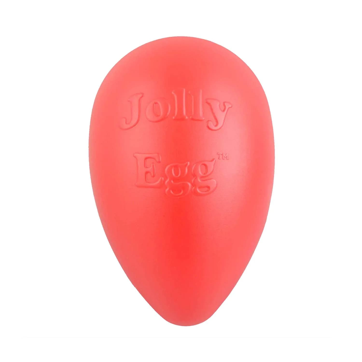 Jolly Pets Jolly Egg Herding Dog Toy, 8-inch (20.3 cm) Yellow | Unpredictable Chase & Float Fun — Red / Medium (8 in)