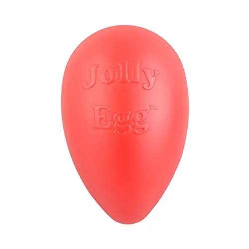Jolly Pets Jolly Egg Dog Toy Medium 8 Inches Red | Erratic Motion Fetch & Float Toy thumbnail 1