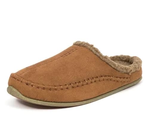Deer Stags Unisex Nordic Microsuede Slipper / Chestnut / Men's 8 US | Cozy Indoor-Outdoor Comfort thumbnail 1