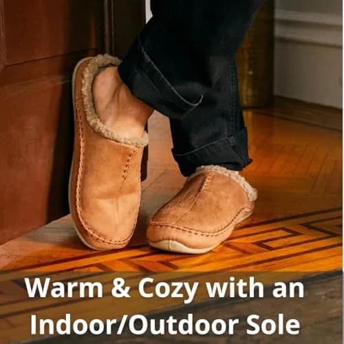 Deer Stags Unisex Nordic Microsuede Slipper / Chestnut / Men's 8 US | Cozy Indoor-Outdoor Comfort thumbnail 4