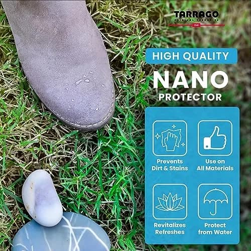 Tarrago Nano Shoe Protector Spray 250ml (8.5 Fl Oz) | Waterproof & Stain Repellent for All Materials thumbnail 6