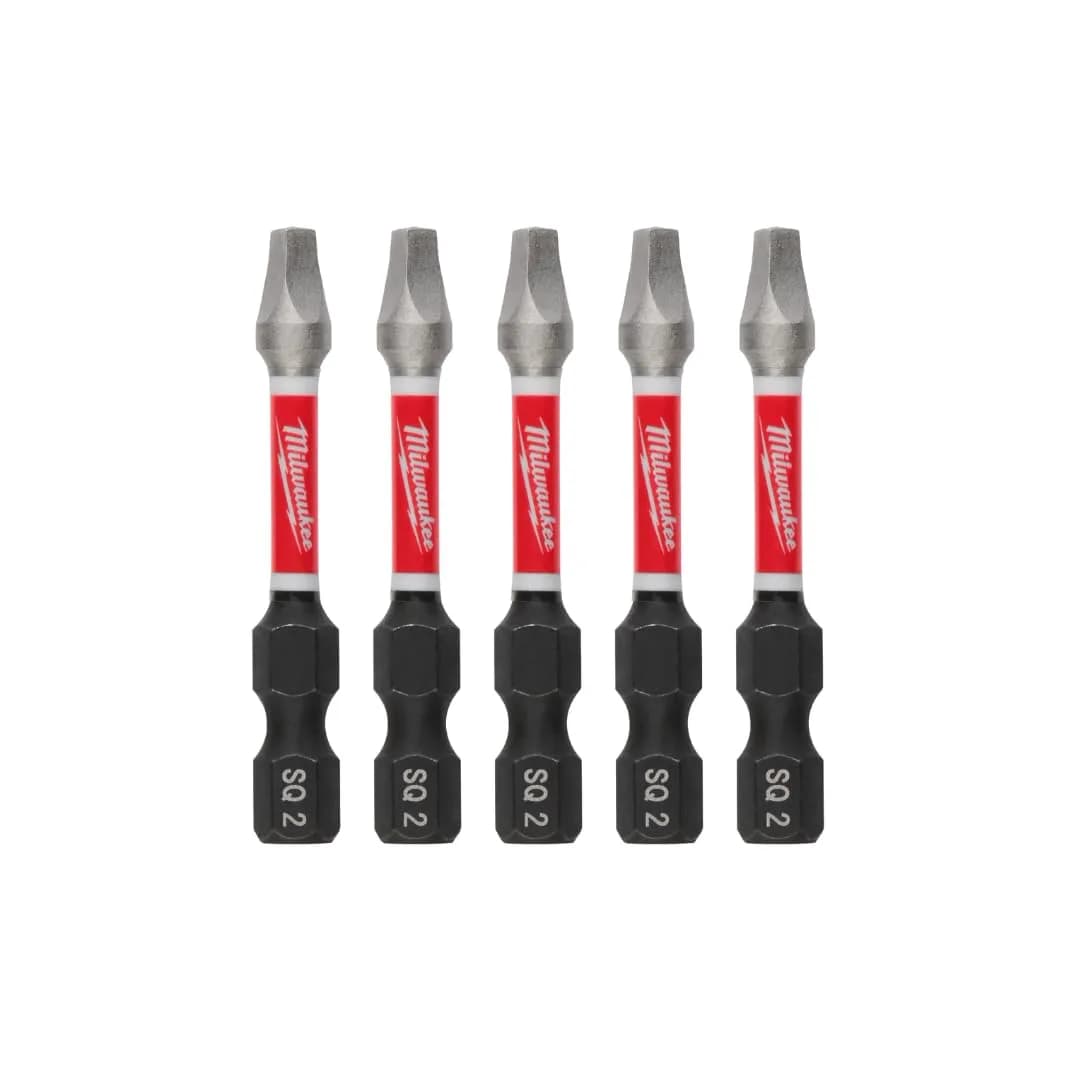 Milwaukee Shockwave Insert Bit Phillips #2, 1-inch, 5-Pack | Alloy Steel for Impact Drivers — 25-Pack
