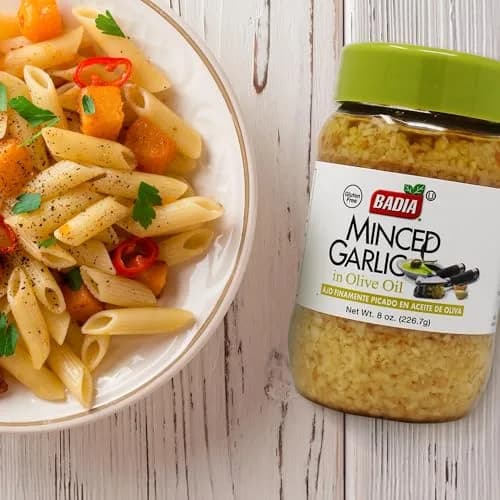 Badia Minced Garlic in Olive Oil 8 oz | Ready-to-Use, Rich Flavor, Perfect for Indian Kitchens thumbnail 4