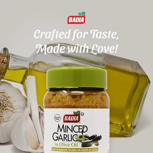 Badia Minced Garlic in Olive Oil 8 oz | Ready-to-Use, Rich Flavor, Perfect for Indian Kitchens thumbnail 5