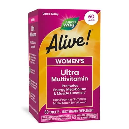 Nature's Way Alive! Women's Ultra Multivitamin 60 Count | High Potency Vitamin for Energy Metabolism & Immune Health thumbnail 1